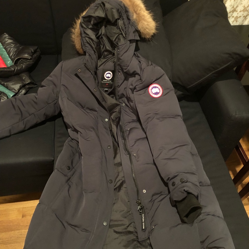 Female Canada goose parka